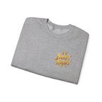 Built Right Crewneck Sweatshirt — "Built Right: Beautiful, Brave, Brilliant" Gold Graphic