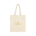Canvas Tote Bag — Gold Crown '2226' Monogram Shopper
