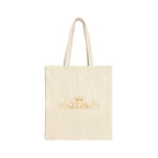 Canvas Tote Bag — Gold Crown '2226' Monogram Shopper