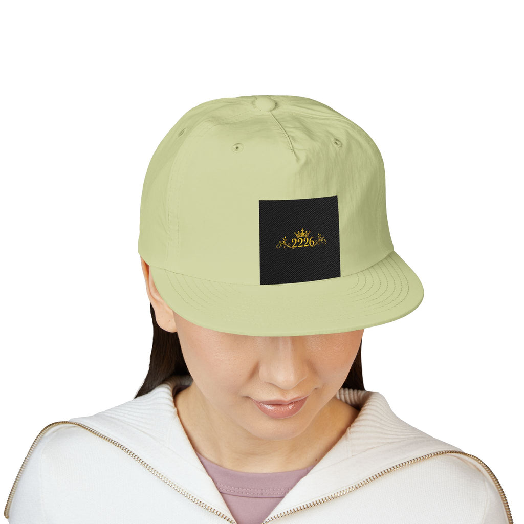 Surf Cap - Minimal Gold Wave Embroidered Patch Hat
