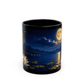 Moonlit Lotus Mug — Serene Nightscape Coffee Cup