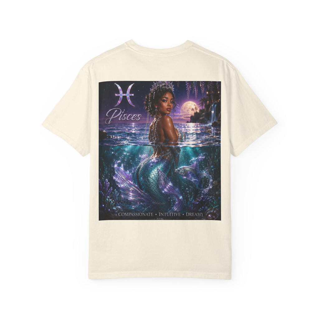 Pisces Mermaid T-Shirt — Zodiac Astrology Tee (Compassionate • Intuitive • Dreamy)