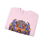 Gemini Zodiac Crewneck Sweatshirt — Twin Gods Astrology Graphic