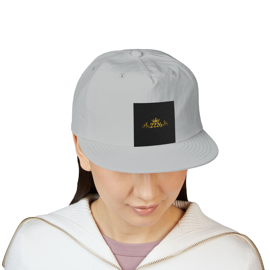 Surf Cap - Minimal Gold Wave Embroidered Patch Hat