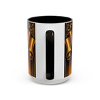 Peace Be Still Christian Coffee Mug — Communion Bread & Chalice Design