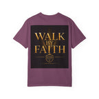 Not By Sight / Walk By Faith T‑Shirt — Christian Faith Graphic Tee
