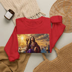 Crewneck Sweatshirt — "The Great Harlot: The Judgment Begins" Religious Graphic Pullover (Revelation 17:3)