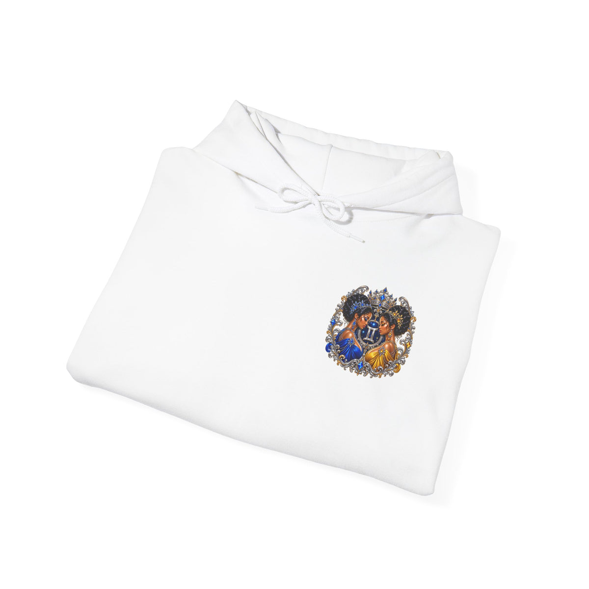 Gemini Zodiac Hoodie — Ornate Twin Constellation Sweatshirt