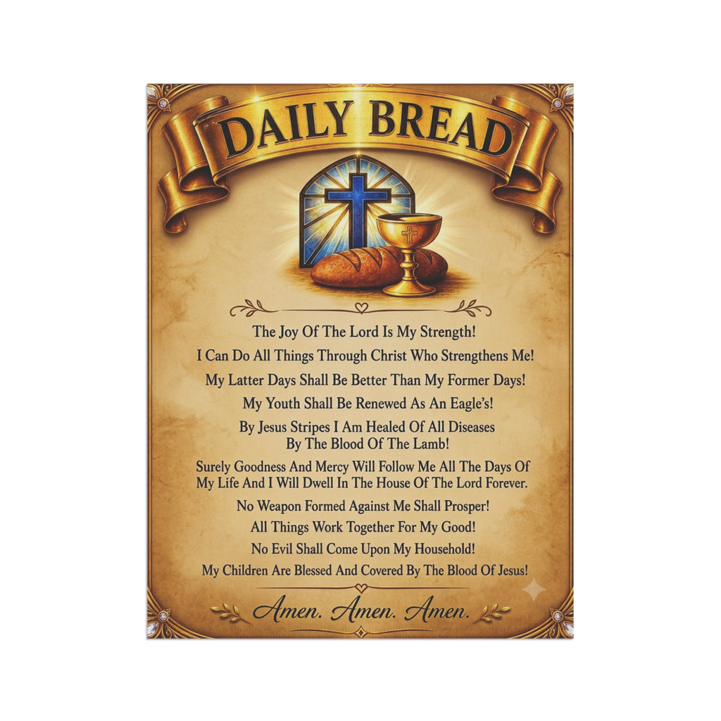Garden Flag - "Daily Bread" Inspirational Prayer Banner