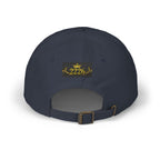 Revelation Chapter 14 Dad Cap — Vintage Gold Lettering Baseball Hat