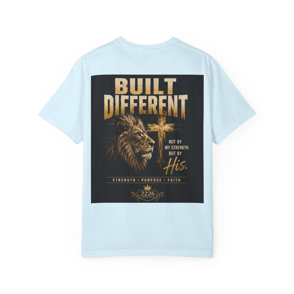Built Right / Built Different Graphic T-Shirt — Faith Lion Crown Design
