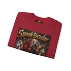 Religious Halloween Crewneck Sweatshirt — "Spooktacular" & "Still on the Throne" Graphic