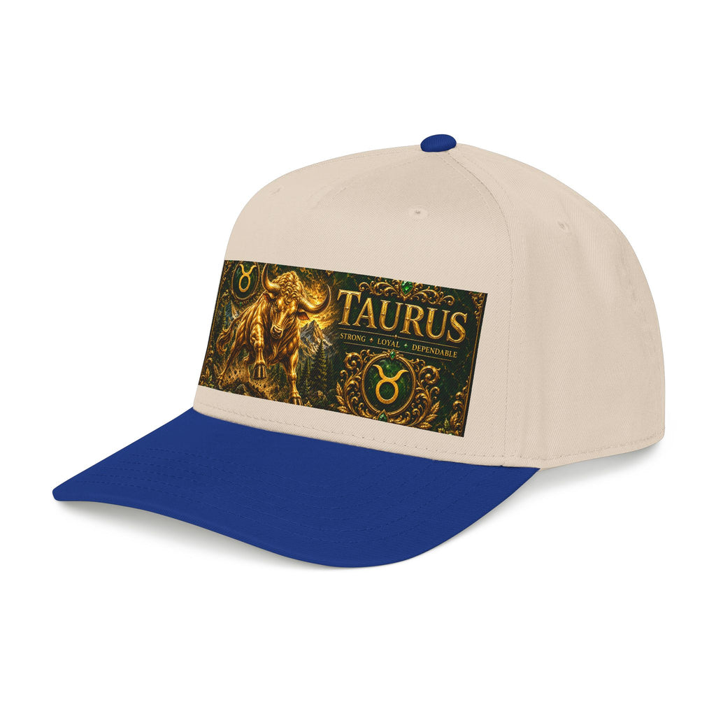 Taurus Zodiac Baseball Cap — Gold Bull Astrology Hat