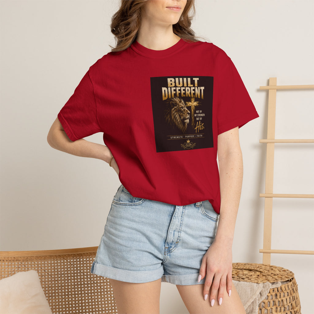 Built Different Lion T-Shirt — Motivational Graphic Tee