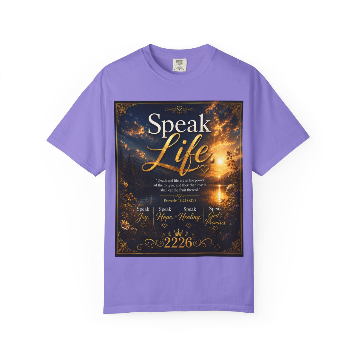 Christian Inspirational T-Shirt — "Speak Life" & "Still on the Throne" Faith Graphic Tee