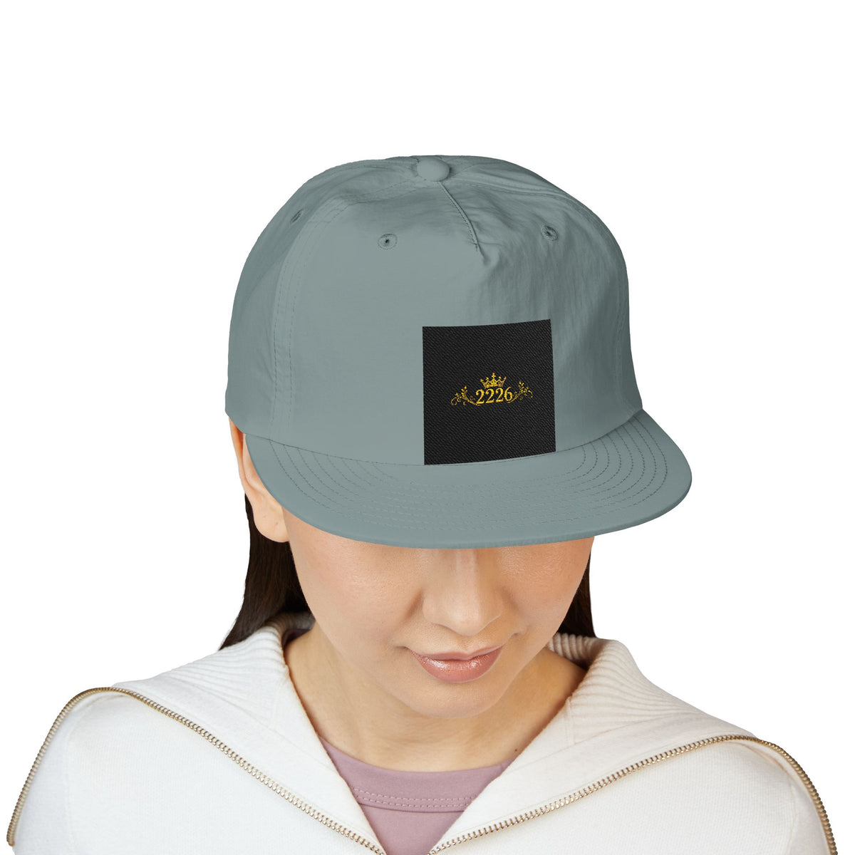 Surf Cap - Minimal Gold Wave Embroidered Patch Hat
