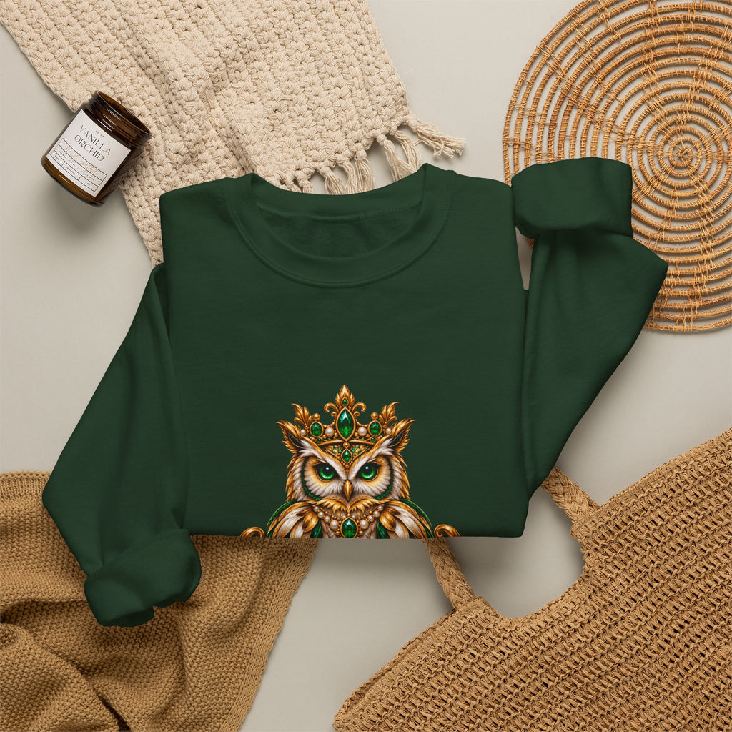 Virgo Zodiac Crewneck Sweatshirt — Owl Virgo Astrology Sweatshirt