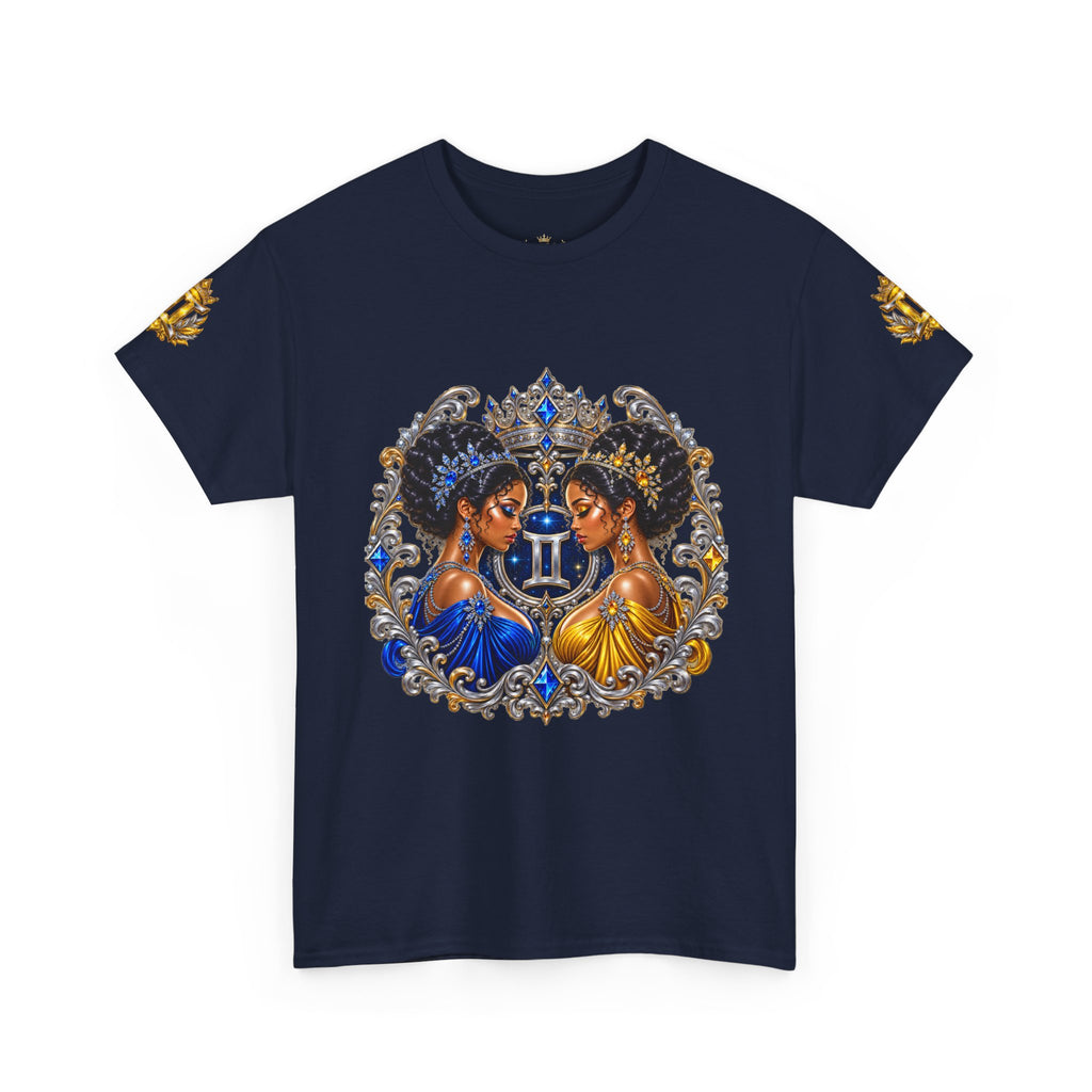 Gemini Zodiac T‑Shirt — Twin Goddesses Astrology Tee