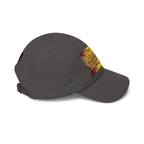 Revelation Chapter 14 Dad Cap — Vintage Gold Lettering Baseball Hat