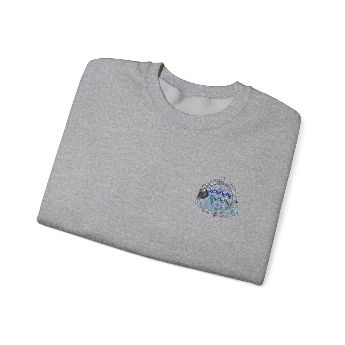 Aquarius Zodiac Sweatshirt — Astrology Water-Bearer Crewneck