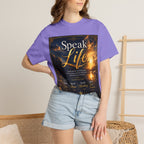 Christian Inspirational T-Shirt — "Speak Life" & "Still on the Throne" Faith Graphic Tee