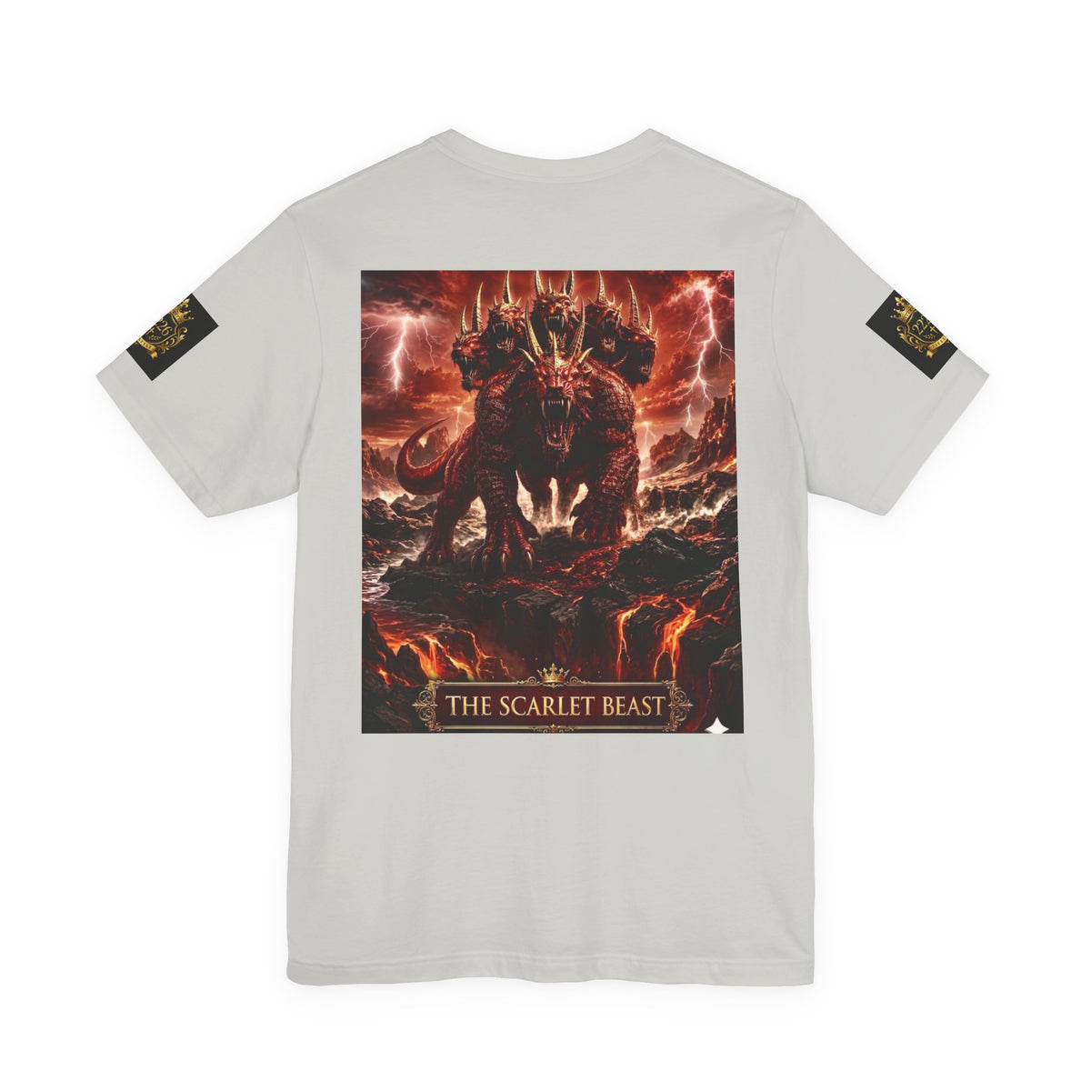 The Scarlet Beast T‑Shirt — Fiery Dragon Graphic Tee