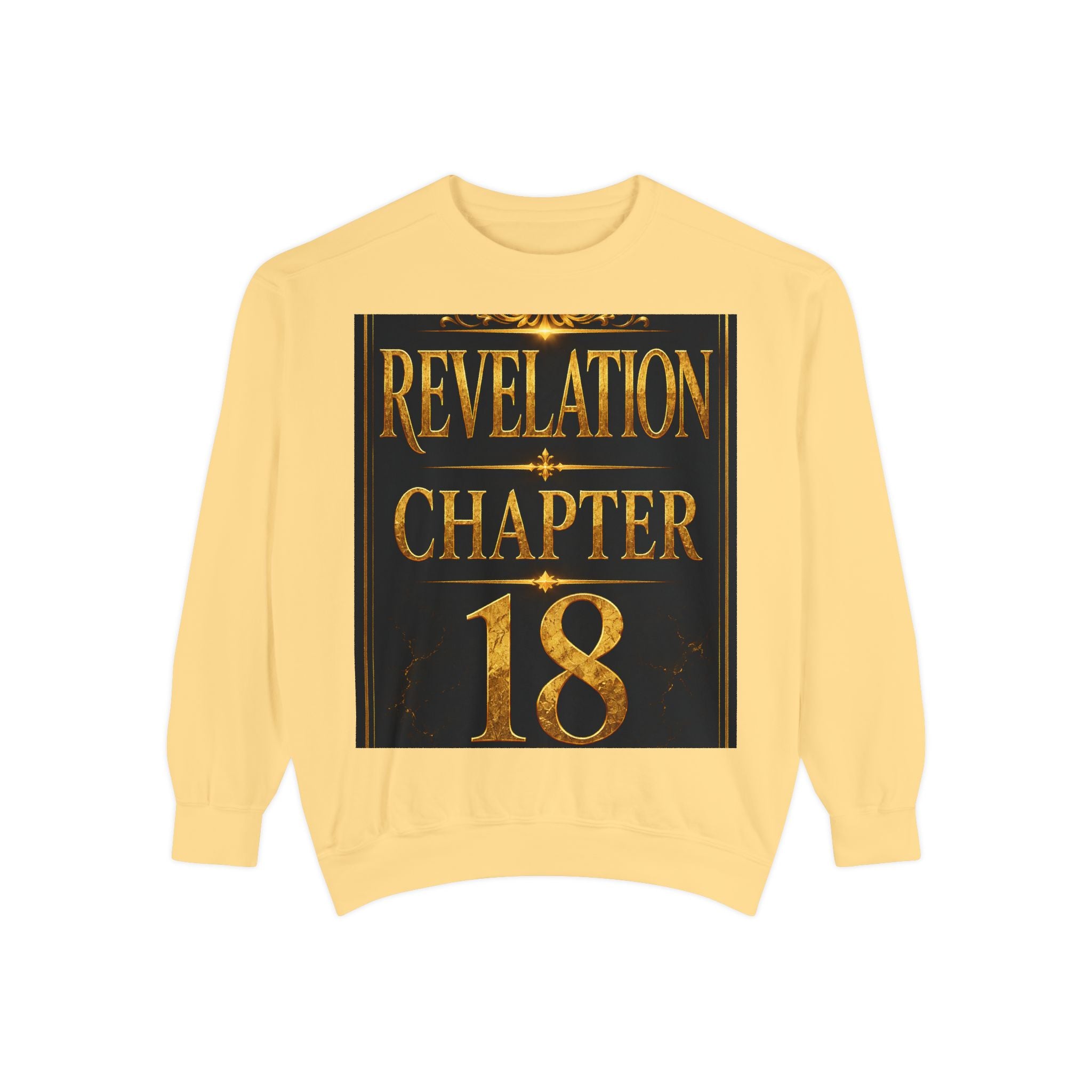 Revelation Chapter 18 Sweatshirt - Angelic Apocalyptic Graphic Crewneck
