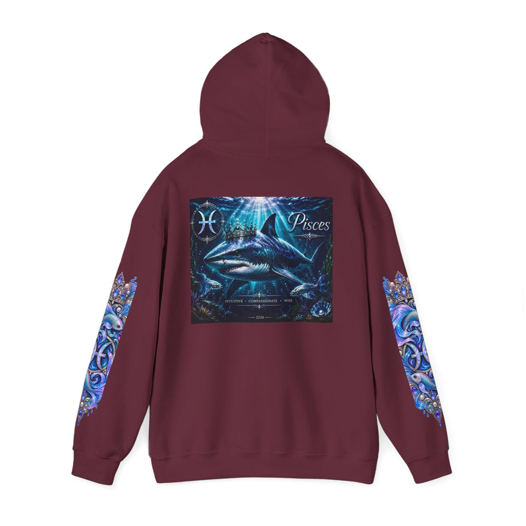 Pisces Hoodie - Astrological Pisces Fish Zodiac Graphic Sweatshirt
