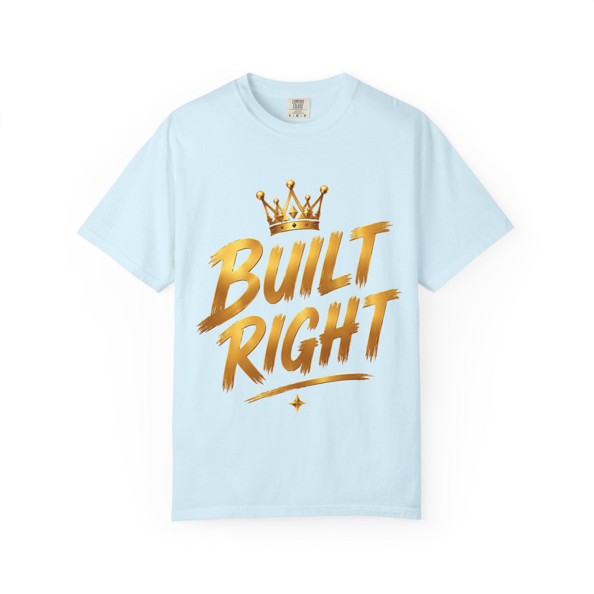 Built Right / Built Different Graphic T-Shirt — Faith Lion Crown Design