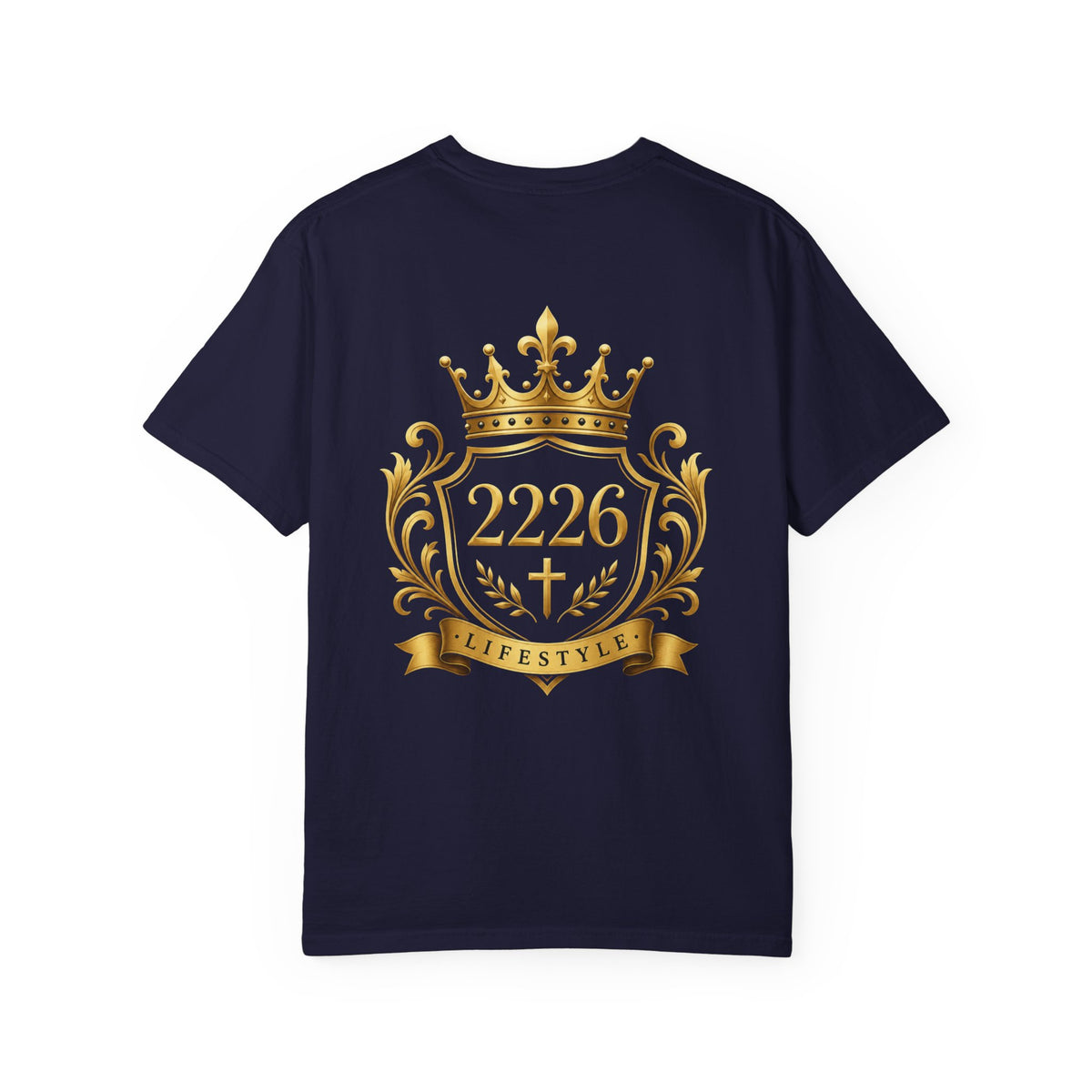 Royal Crest 2226 T-Shirt — Gold Crown Emblem Tee