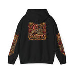 Scorpio Zodiac Hoodie — Ornate Crowned Scorpio Graphic Hooded Sweatshirt