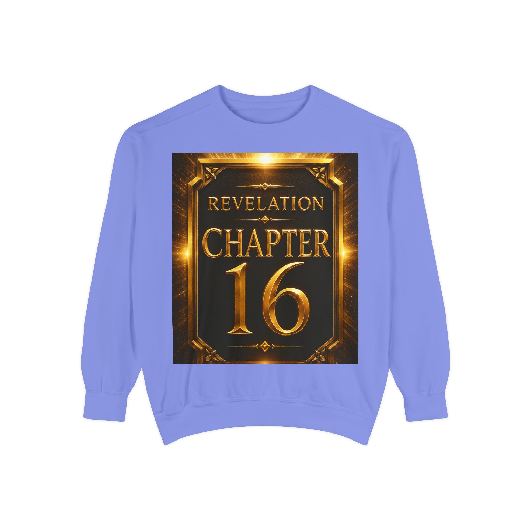 Revelation Chapter 16 Sweatshirt — "Judgment Begins" Apocalyptic Graphic