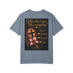 Kingdom Living Lion T-Shirt — Inspirational Christian Cross Floral Tee