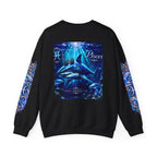Pisces Shark Zodiac Crewneck Sweatshirt — Mystical Ocean Astrology Pullover