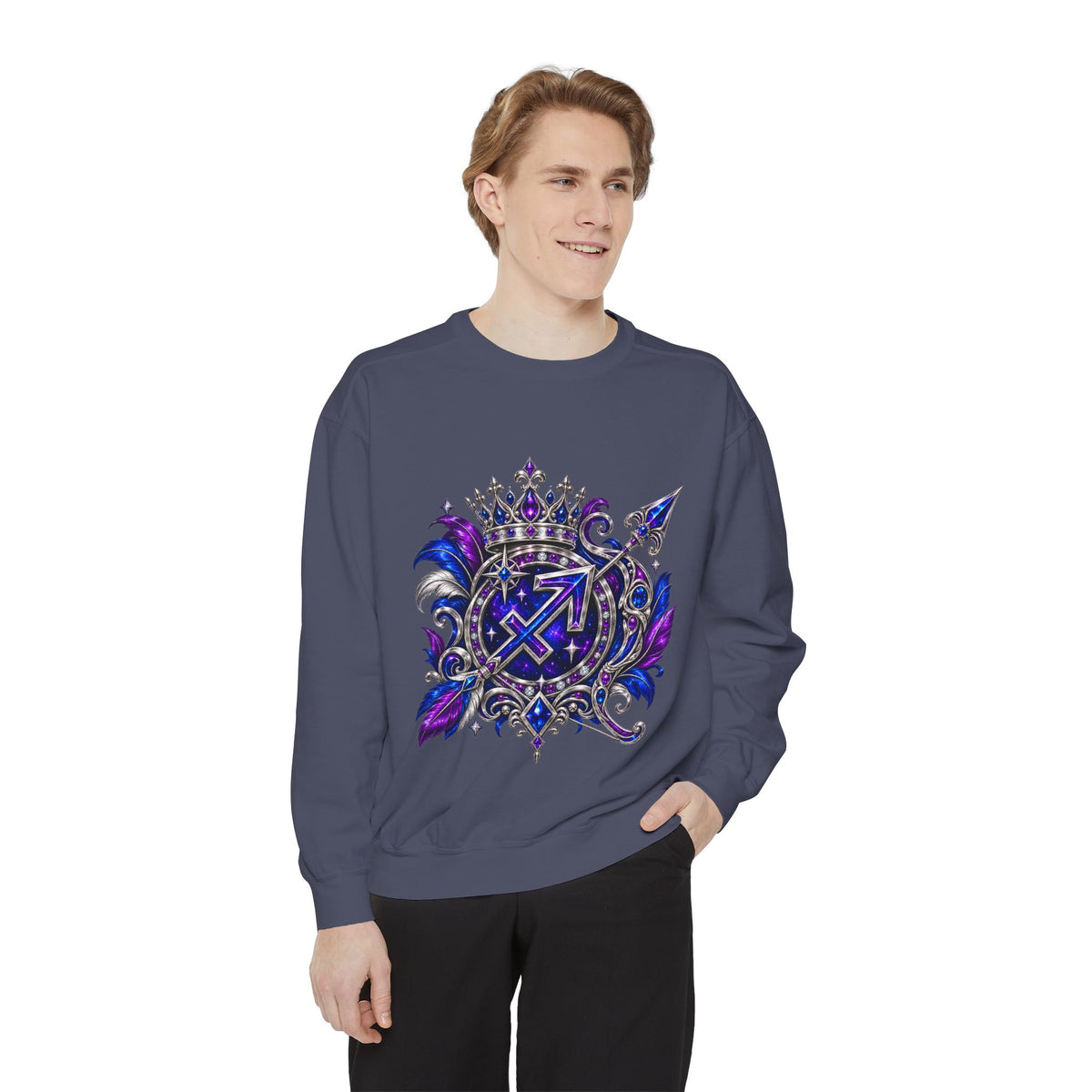 Sagittarius Zodiac Sweatshirt — Celestial Archer Graphic Pullover