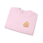 Built Right Crewneck Sweatshirt — "Built Right: Beautiful Brilliant" Gold Graphic