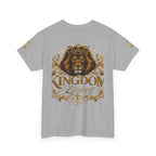 Kingdom Living Lion Tee — Regal Crowned Lion Graphic T-Shirt (Matthew 6:33)
