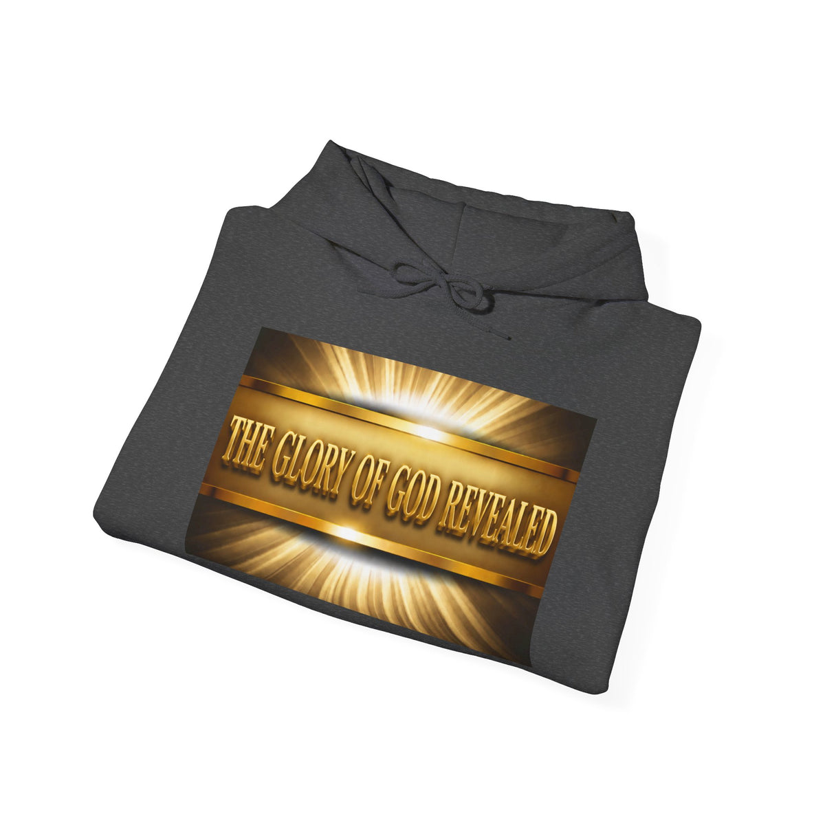 Religious Hoodie - "The Lamb on Mount Zion" Gold Faith Sweatshirt