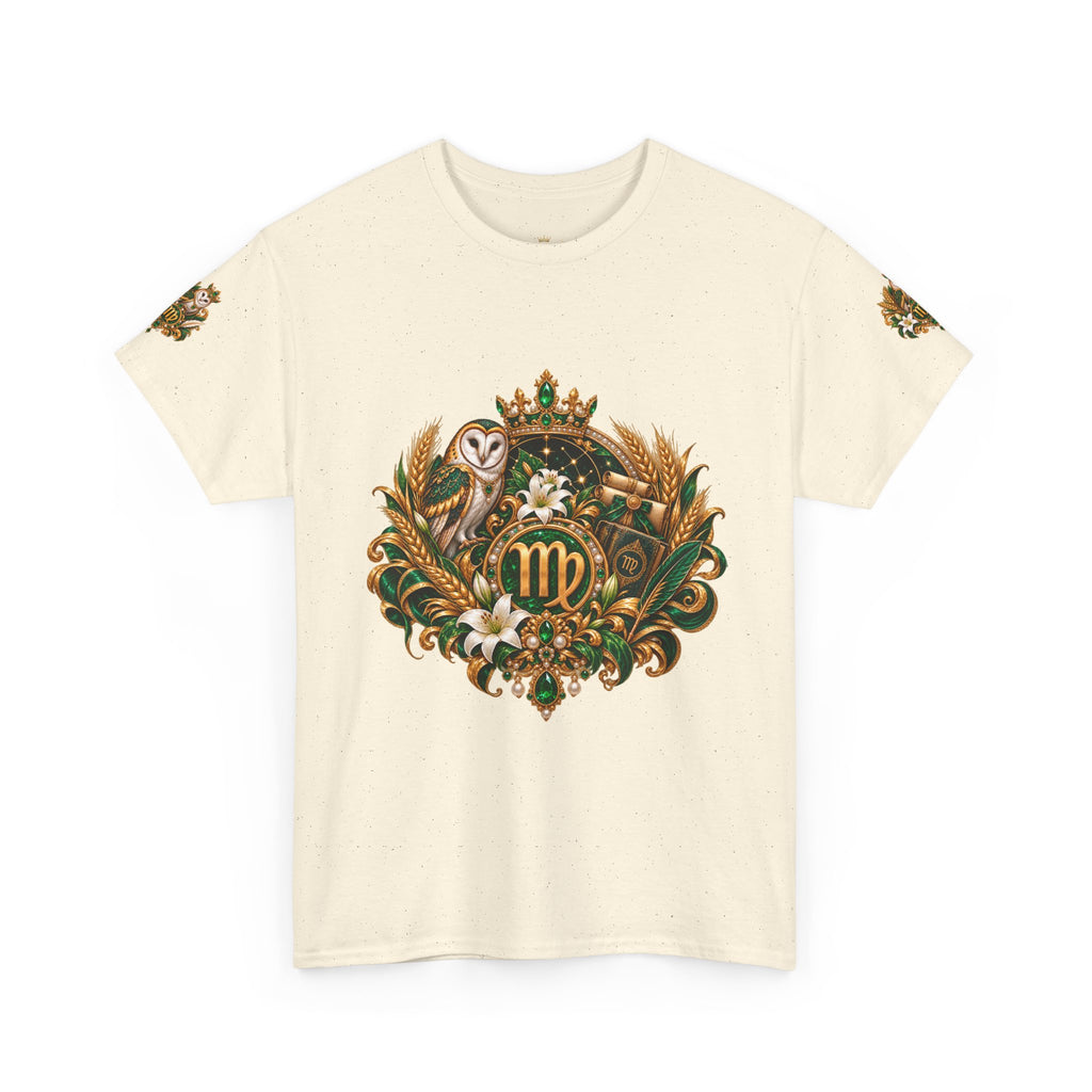 Virgo Zodiac Tee — Elegant Floral Virgo Astrology T-Shirt