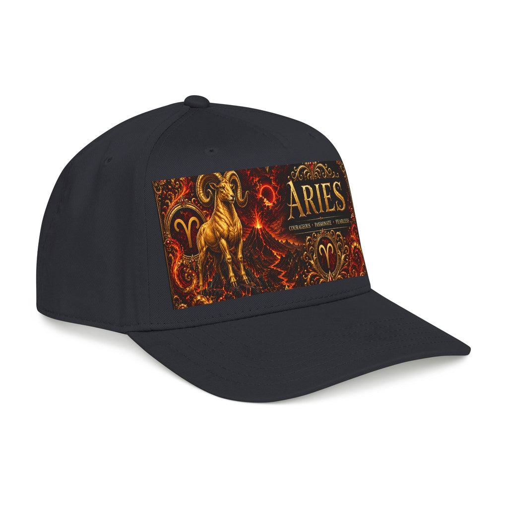 Aries Zodiac Baseball Cap — Ram Astrology Hat with 'Aries' Text
