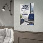 Motivational Poster — "You Are Stronger Than This Moment" Inspirational Office Wall Art
