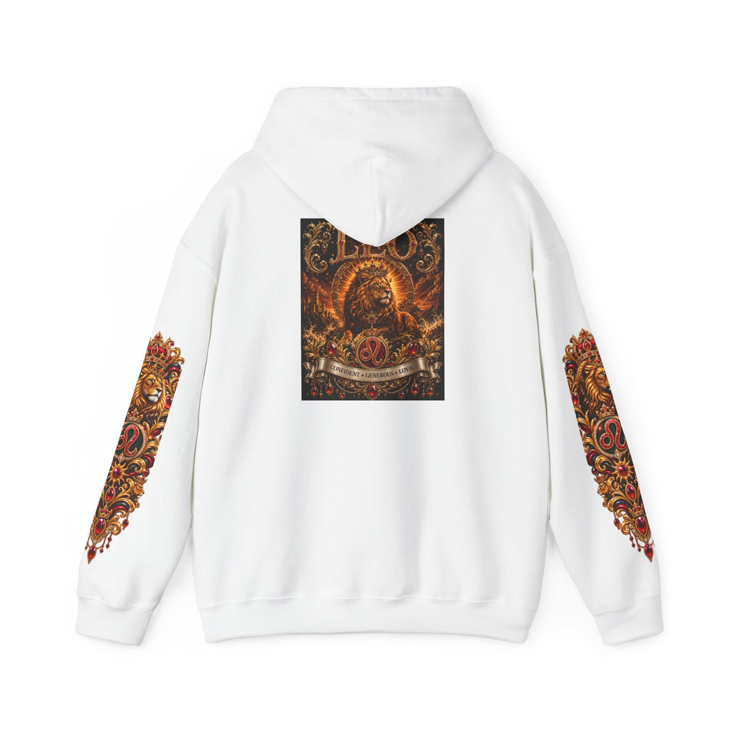 Ornate Lion Hoodie – Regal Baroque Lion Graphic Hooded Sweatshirt