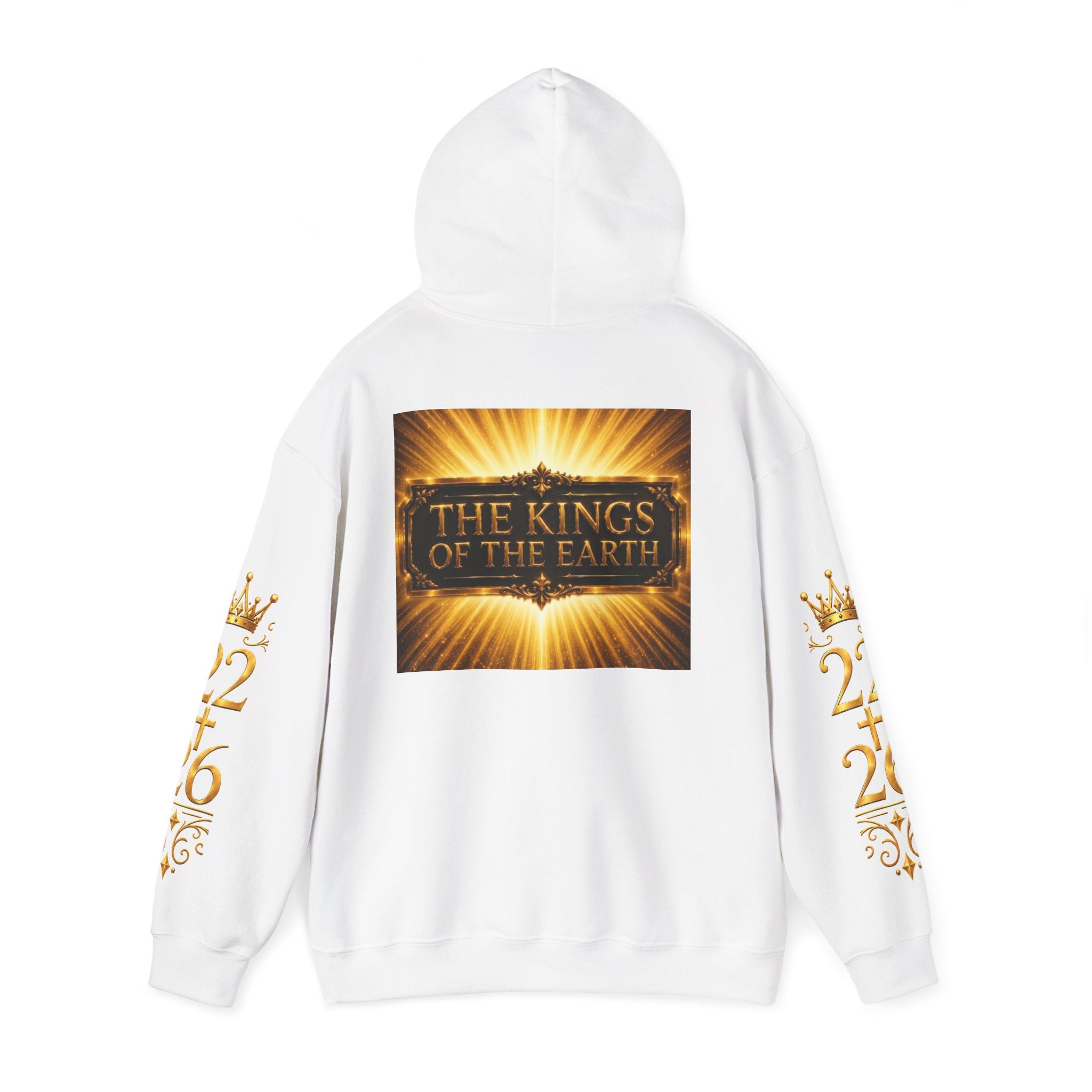 Kings of the Earth Hoodie — "The Kings of the Earth" Gold Radiant Graphic Sweatshirt