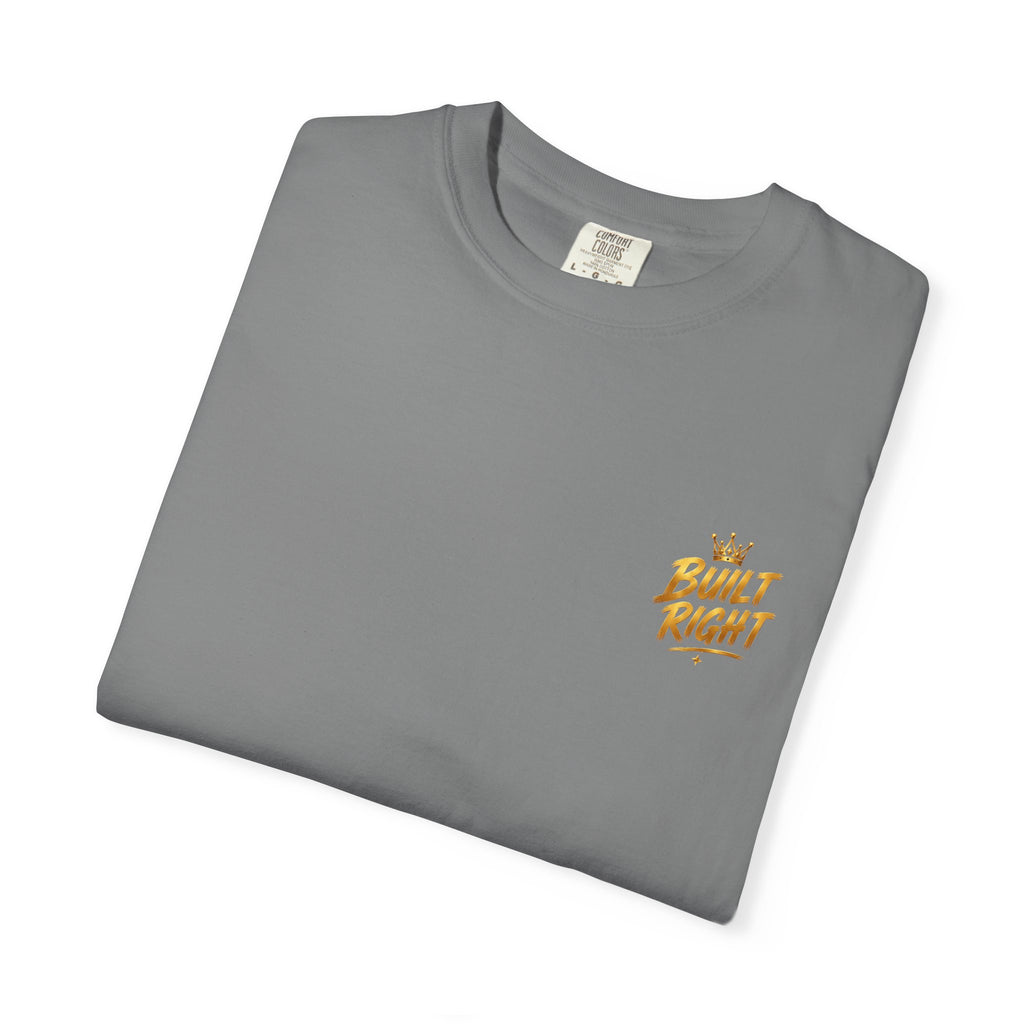 Walking with the King T-Shirt — Built Right Lion Christian Faith Tee