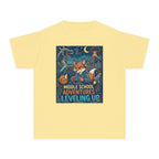 Youth Tee — Middle School Adventures "Leveling Up" Fox Graphic