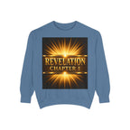 Revelation Chapter 1 Sweatshirt — Golden Christ Return Religious Crewneck