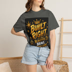 Built Right / Kingdom Living T-Shirt — Inspirational Lion Crown Graphic Tee