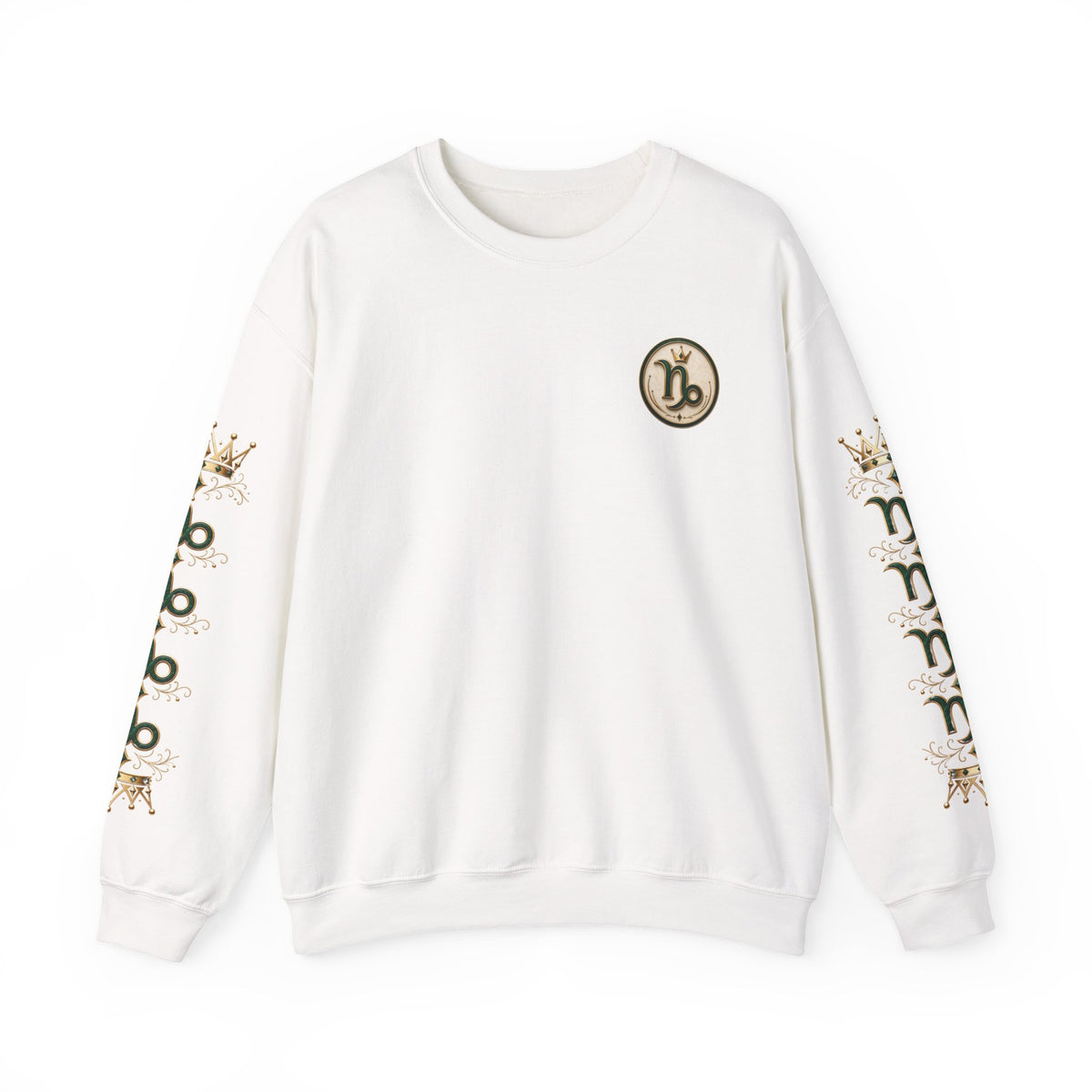 Capricorn Zodiac Crewneck Sweatshirt — Goat Astrology Graphic Pullover