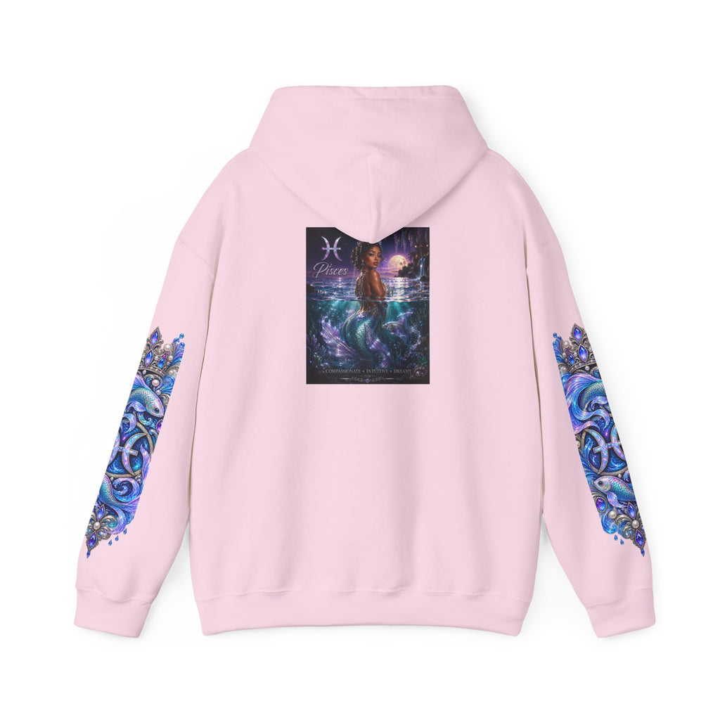 Pisces Mermaid Hoodie — Zodiac Ocean Art Pullover