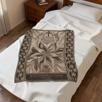 Faith Quote Velveteen Plush Blanket — "Faith Makes All Things Possible" Inspirational Throw